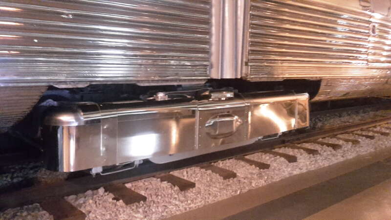 Jakobs bogie of Pioneer Zephyr (CB&amp;amp;Q 9900, Budd 1934)