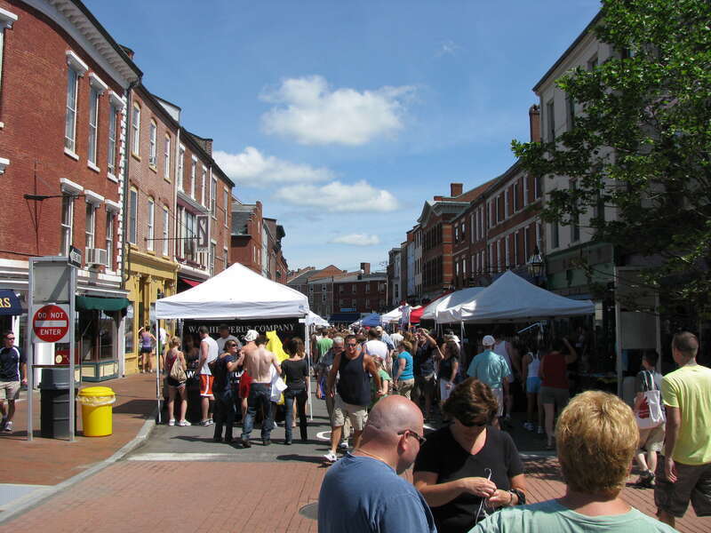 The Market Square day festival in Portsmouth, New Hampshire 2009.