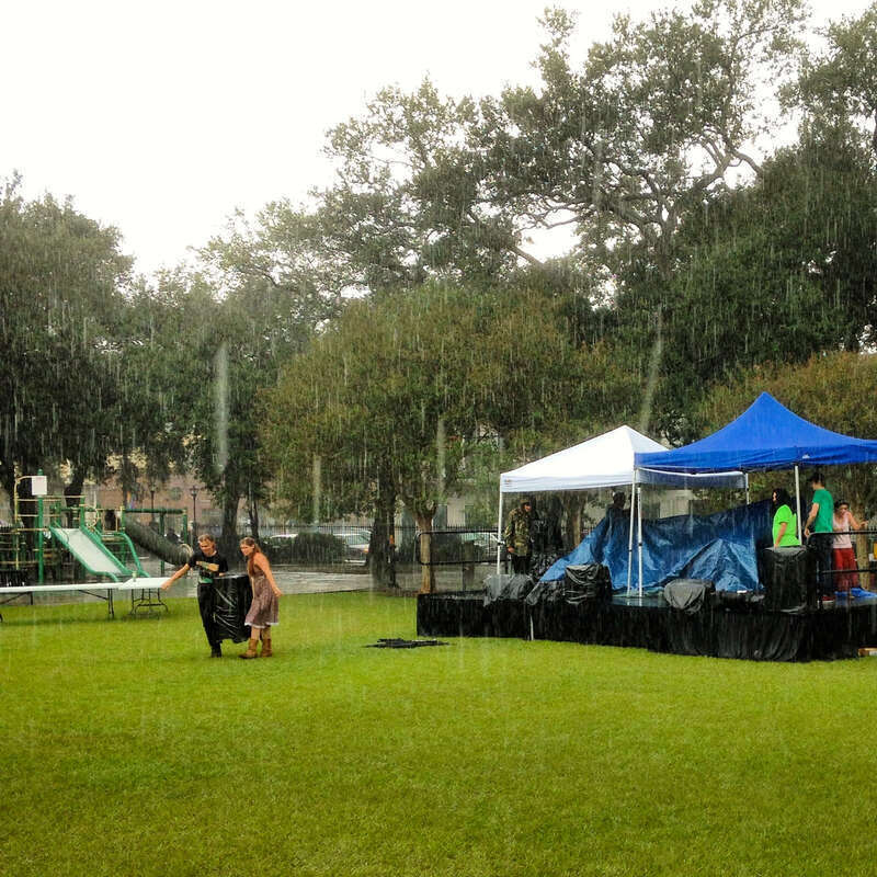 I was disappointed that Tuatha Dea wasn’t able to play at Pagan Pride Day. Rained out, Marigny, New Orleans.