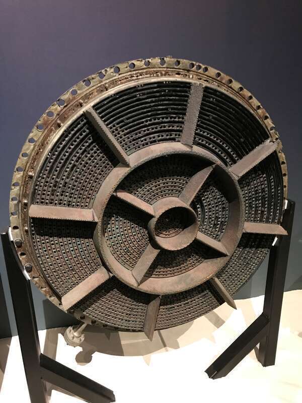 Recovered F-1 Engine injector from #3 engine on Apollo 12