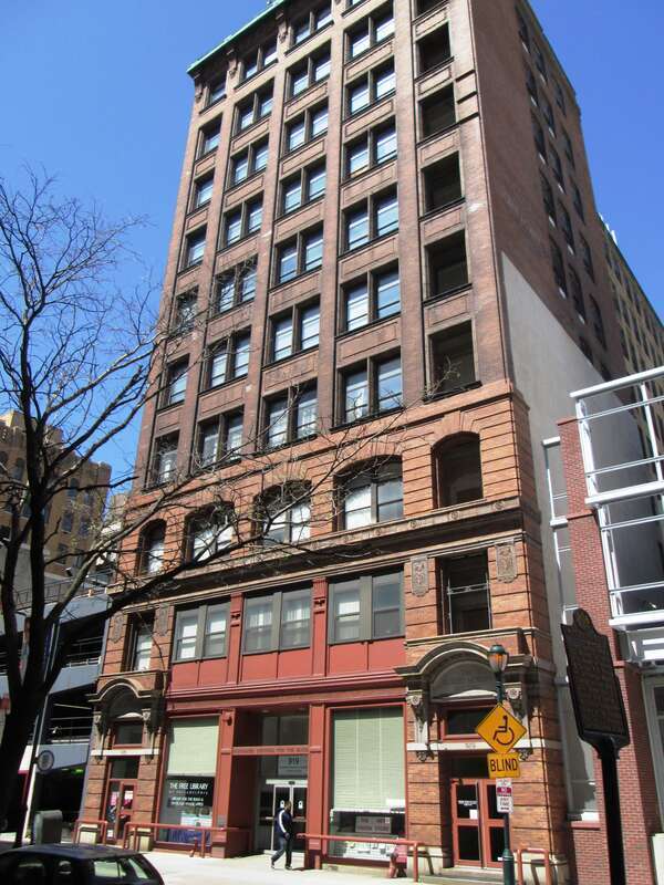 The Robert Morris Building at 919 Walnut Street between S. 9th and S. 10th Street in Center City, Philadelphia is the location of Associated Services for the Blind and Visually Impaired (ASB, founded in 1874 as Pennsylvania Working Home for Blind