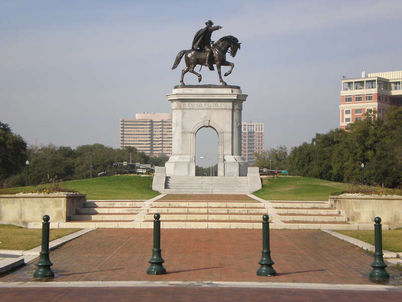 Sam Houston monument, Hermann Park, Houston, Texas in 2008