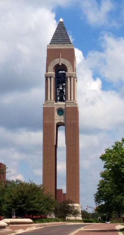 This is a photo of Shafer Tower on the campus of Ball State University, Muncie, Indiana taken in the summer of 2013.