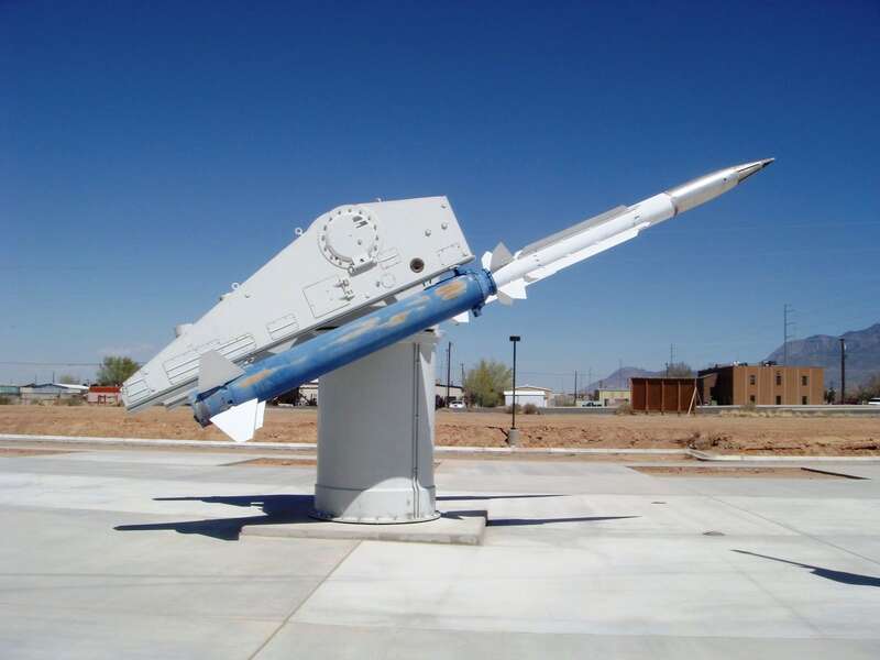 Navy Standard Missile-2 missiles on a missile launcher.