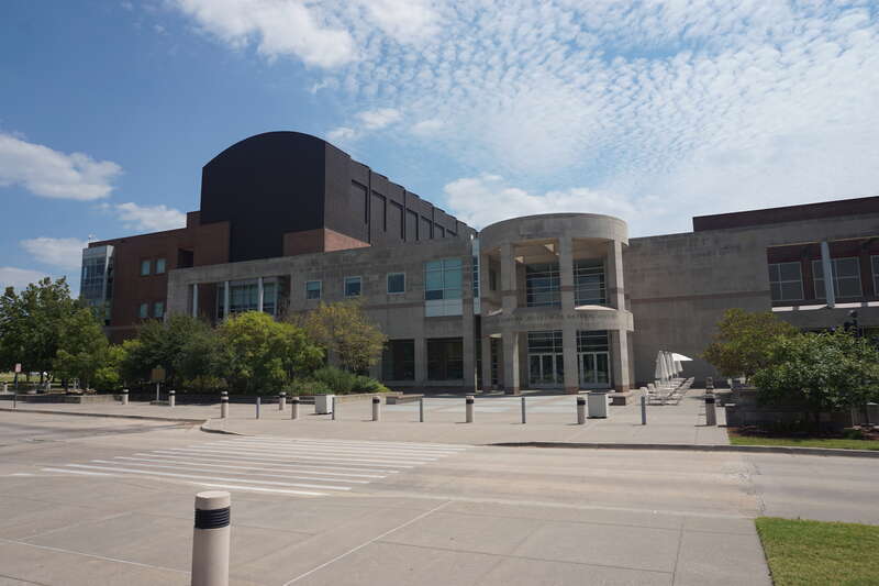 The Sam Noble Oklahoma Museum of Natural History on the campus of the University of Oklahoma in Norman, Oklahoma (United States).
