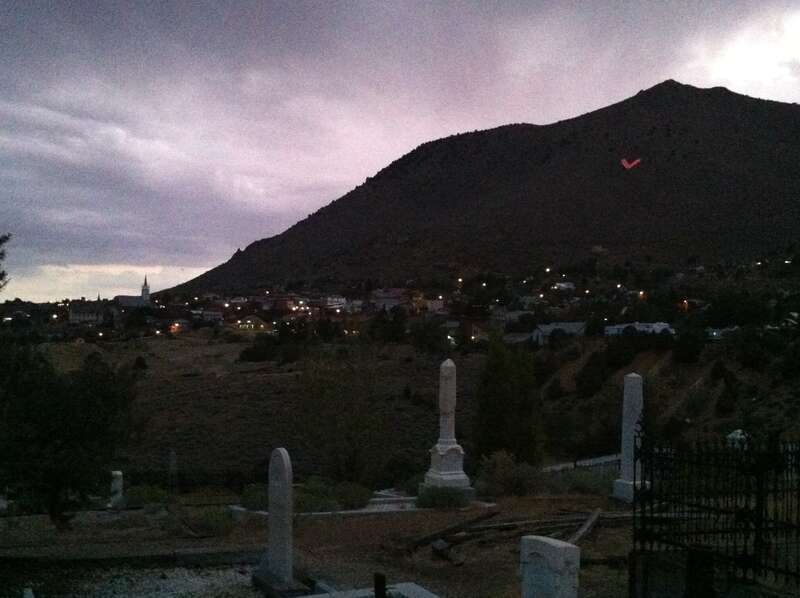 Virginia City Nevada At Dusk
