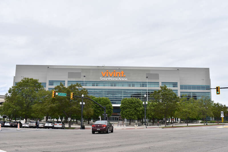 The Vivint Smart Home Arena (1991) in Salt Lake City, also known as Delta Center and as Energy Solutions Arena, is a sports and entertainment venue.