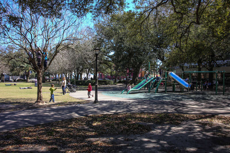 New Orleans. Washington Square Park