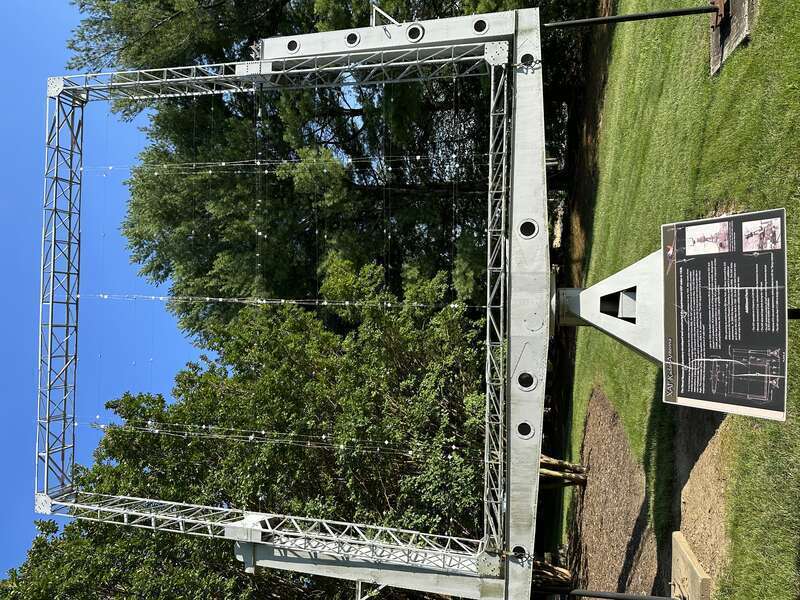The experimental XAF Radar Antenna from the late 1930s, as shown at an outdoor exhibit at the National Electronics Museum in Linthicum, Maryland.  While the museum had closed for relocation at the point, the outdoor exhibits were still present.