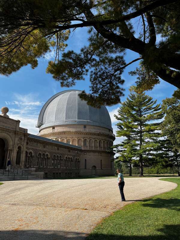 Exterior of famous U of Chicago observatory