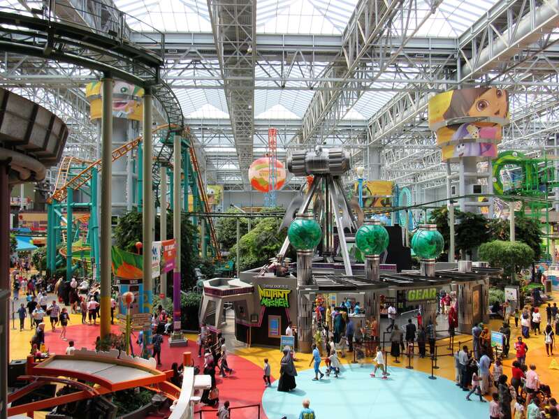 Nickelodeon Universe at the Mall of America in Bloomington, Minnesota.