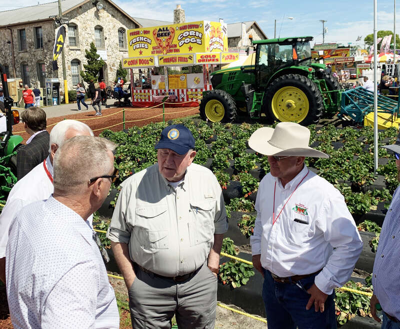 U.S. Secretary of Agriculture Sonny Perdue and Representative Ross Spano (FL-15) tour the Florida Strawberry Festival and hold a roundtable luncheon with stakeholders on, Friday, March 6, 2020 in Plant City, Fl. USDA photo by Alec Varamis