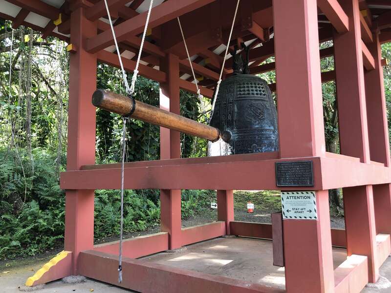 The peace bell at the Byodo-In Temple in ʻĀhuimanu, Oahu, Hawaii