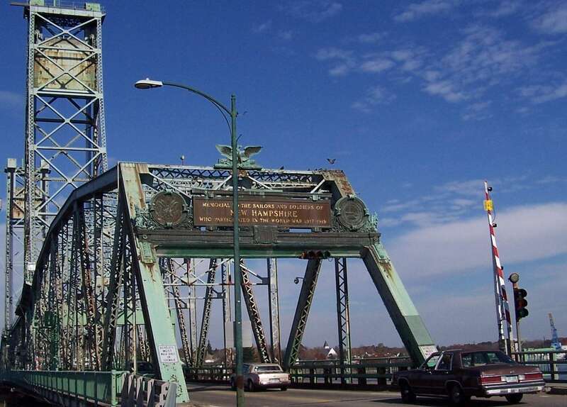 &quot;Memorial to the soldiers and sailors of NH who participated in the world war 1917-1919&quot;

The bridge has since been removed.
