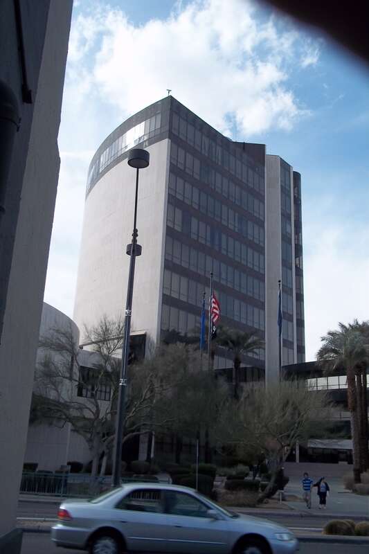 Photo of the eastern face of the current Las Vegas City Hall, Nevada.