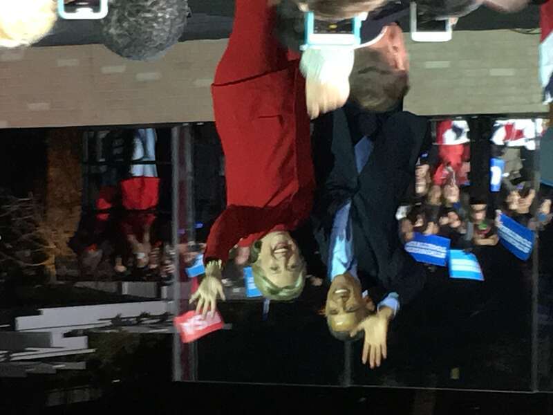 Hillary Clinton and Barack Obama on November 7, 2016 in Philadelphia
