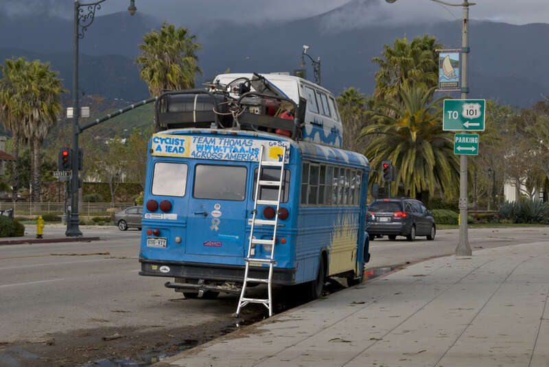 Converted school bus