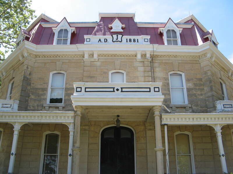 Front of the ranch house at the Tallgrass Prairie National Preserve.