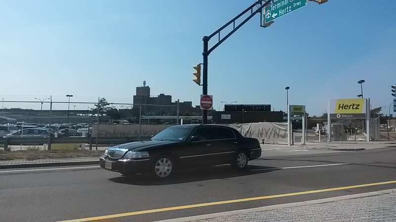 Hertz lot at Newark Liberty International Airport.
