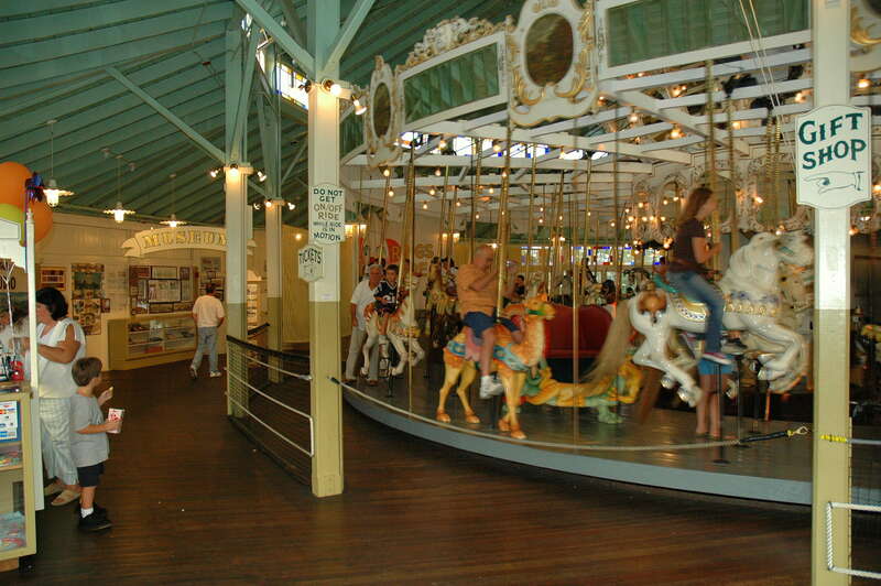 Inside carousel, Crescent Park, E. Providence