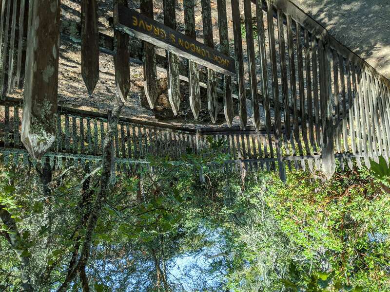 Jack London's grave at Jack London State Historic Park, in Glen Ellen, California