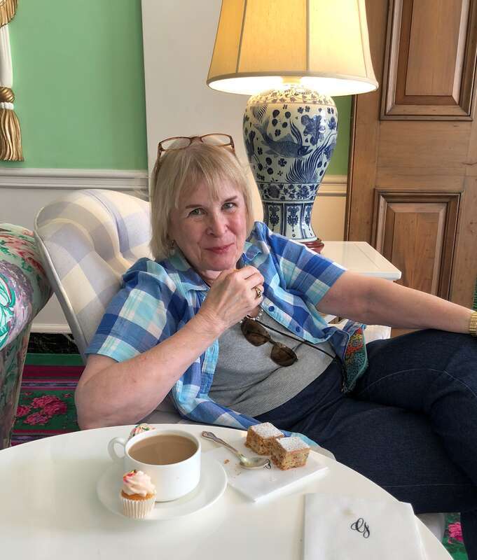 Author Katherine Kurtz at the Greenbrier in West Virginia