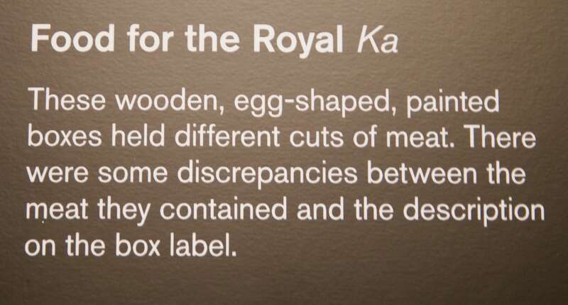 King Tutankhamun's tomb goods: preserved meat boxes label DSC_0923