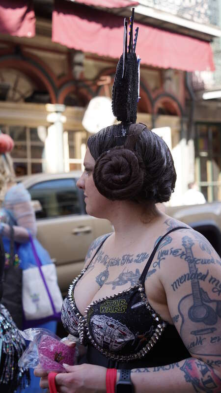 Author : @Kiri Karma
Travel to NOLA - February 2024 - Krewe of Bosom Buddies 

The Krewe of Bosom Buddies &amp;amp; Breast Friends is a walking krewe that parades in the French Quarter on the Friday before Mardi Gras. Founded in 2013, they set out to