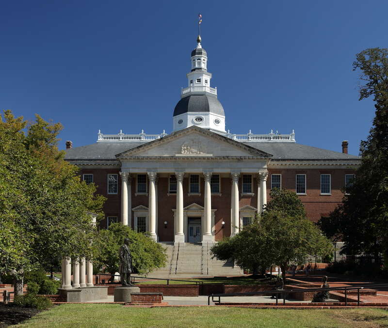 Maryland State House as seen from College Ave