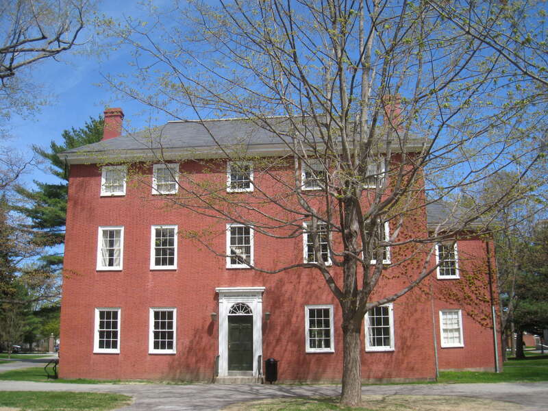 Massachusetts Hall, Bowdoin College, Brunswick, Maine, USA.