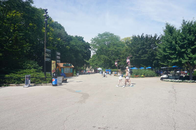 The Main Entrance at the Milwaukee County Zoo in Milwaukee, Wisconsin (United States).
