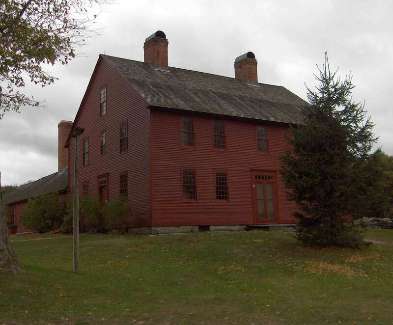 This s the Nathan Hale Homestead. Nathan probaby never saw this building, as it was completed during the war. His family moved into the home in October 1776; he had been hanged in September. He was born and grew up in a building on the same property,