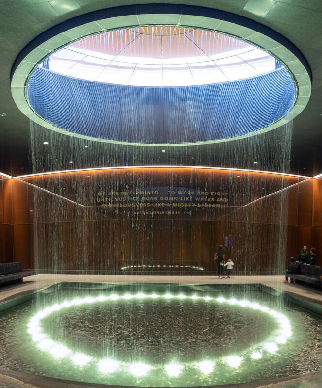 Contemplation pool at the National Museum of African American History and Culture