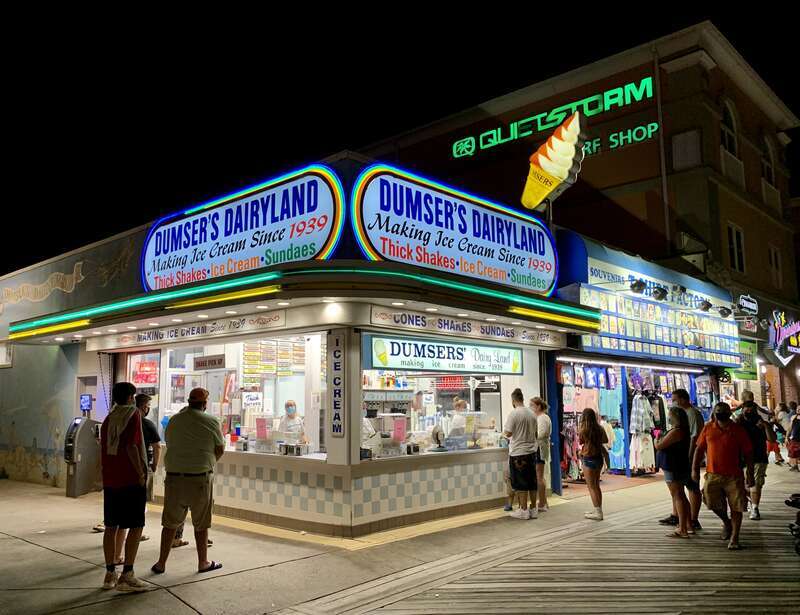 Dumser's Dairyland on the boardwalk in Ocean City, Maryland.