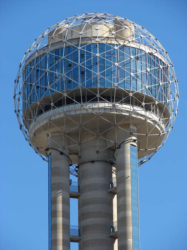 Reunion Tower in Dallas, Texas.