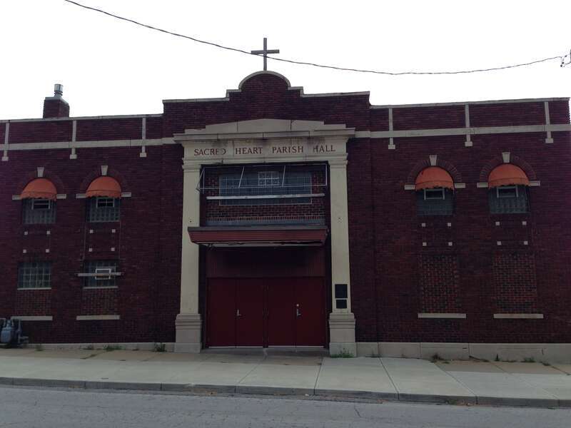 Photograph of the Sacred Heart Parish Hall Building on 26th street, Kansas City, Missouri