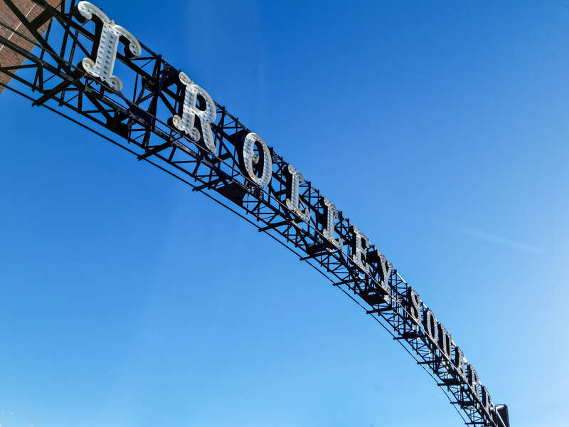 Entrance of Trolley Square, Salt Lake City, Utah, USA