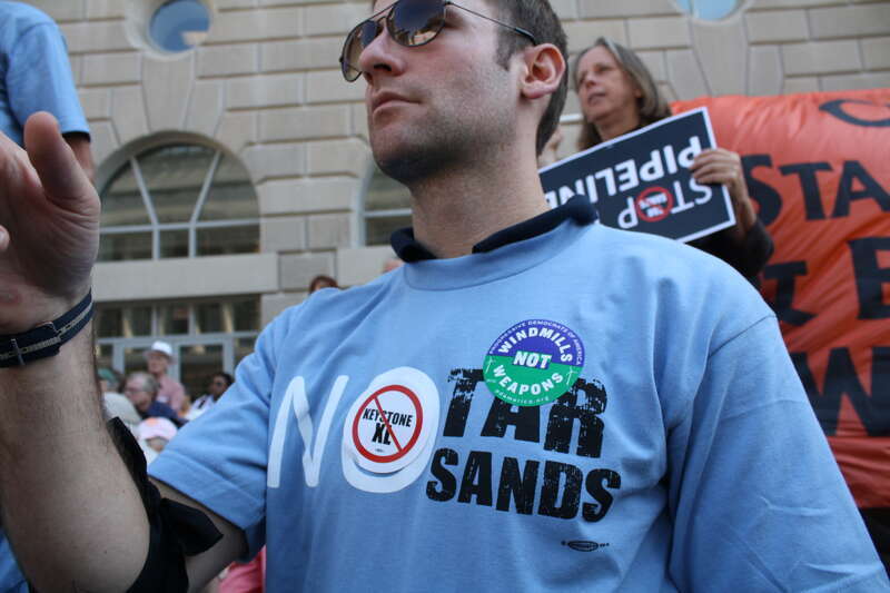 OCTOBER 2011 / DC Keystone XL Oil Pipeline Hearing Rally at the Ronald Reagan Building &amp;amp; International Trade Center on 14th Street between Pennsylvania Avenue and Constitution Avenue in NW Washington DC on Friday afternoon, 7 October 2011 by