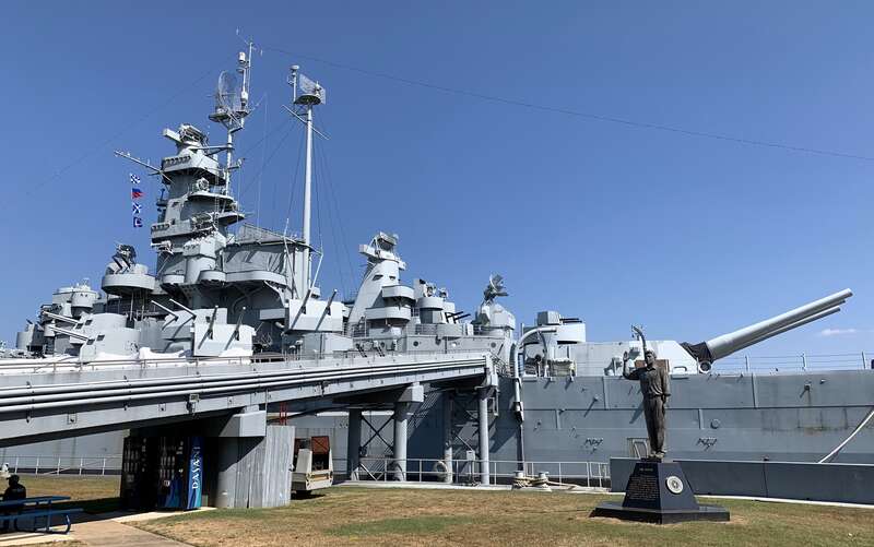 USS Alabama (BB-60) at Battleship Memorial Park in Mobile, Alabama