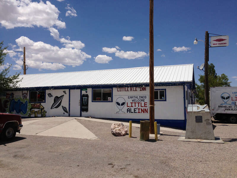 Little A'Le'Inn restaurant, bar and motel along Nevada State Route 375 in Rachel, Nevada
