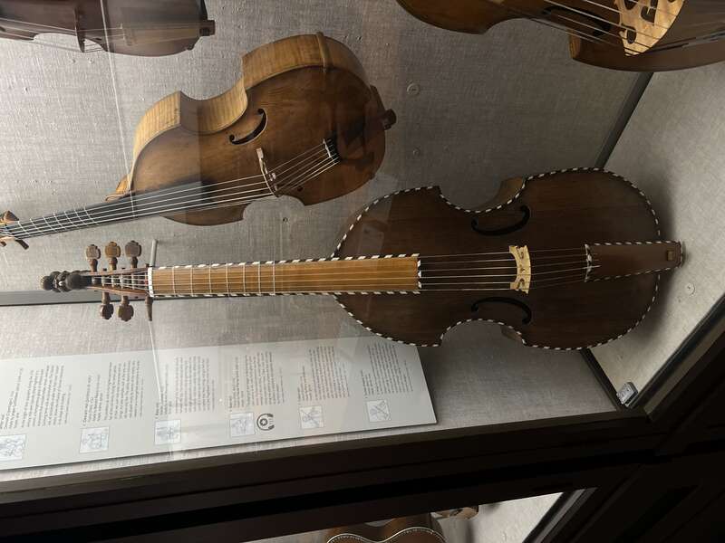 I believe a tenor or bass viola da gamba displayed at the MFA in Boston