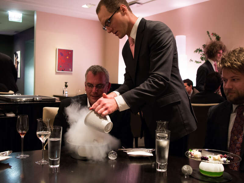 Blueberry, buttermilk, sorrel, macademia