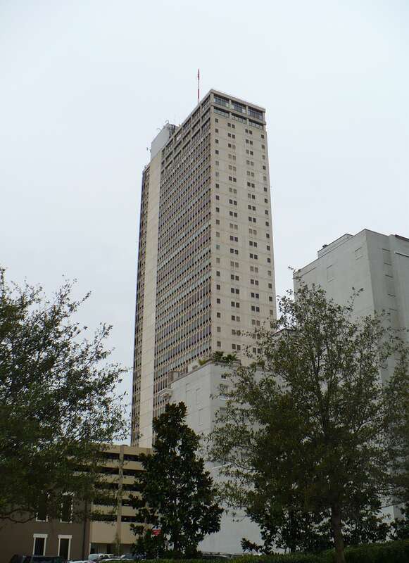 The GM Building at 107 St. Francis Street in Mobile, Alabama.  Built in 1965.