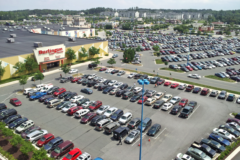 The parking lot of Arundel Mills in front of Burlington Coat Factory, viewed from the parking garage of the Maryland Live! casino.

Ben Schumin is a professional photographer who captures the intricacies of daily life.  This image may be used under