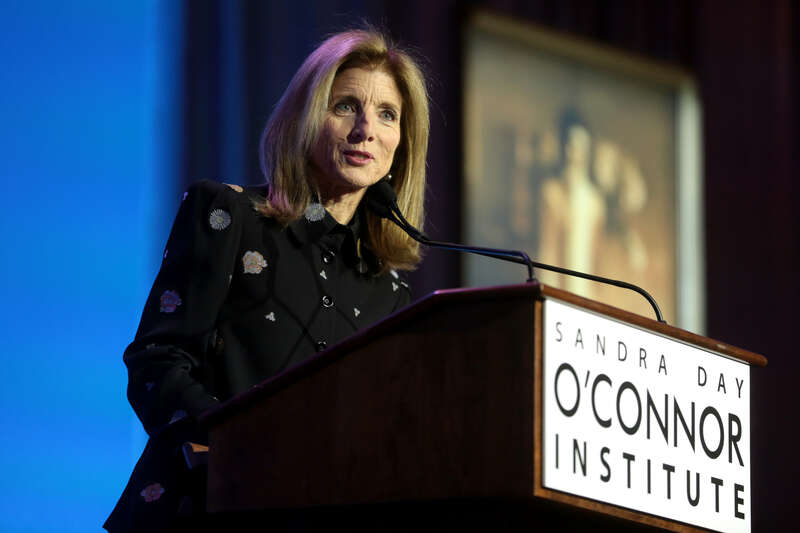 Former U.S. Ambassador to Japan Caroline Kennedy speaking with attendees at the 2018 Dinner with Kennedy hosted by the Sandra Day O'Connor Institute at the Phoenician Resort in Scottsdale, Arizona.

Please attribute to Gage Skidmore if used