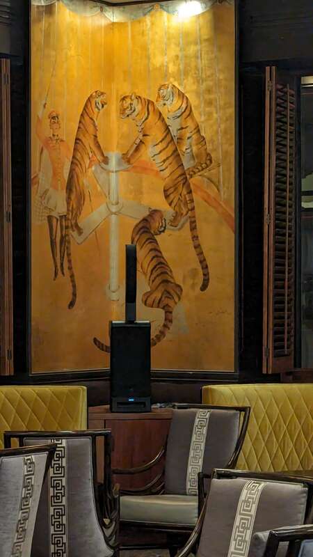 The Cirque Room at the Fairmont Hotel in San Francisco. It was the first bar in San Francisco to reopen after prohibition. Designed by architect Tim Pfluger it contains Esther Bruton murals (1935).