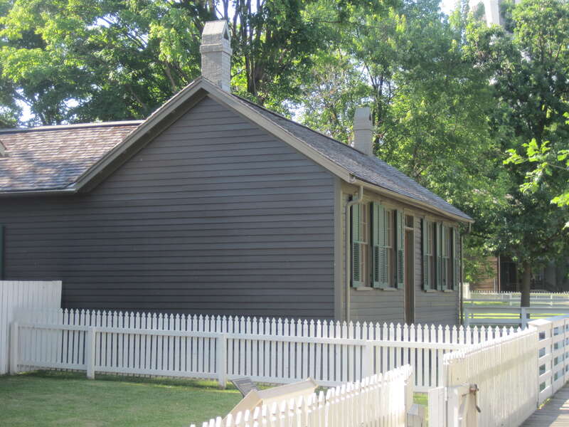 The Corneau House at the Lincoln Home National Historic Site (1849). Charles Corneau, a druggist, bought the house in 1855.




This is an image of a place or building that is listed on the National Register of Historic Places in the United States of