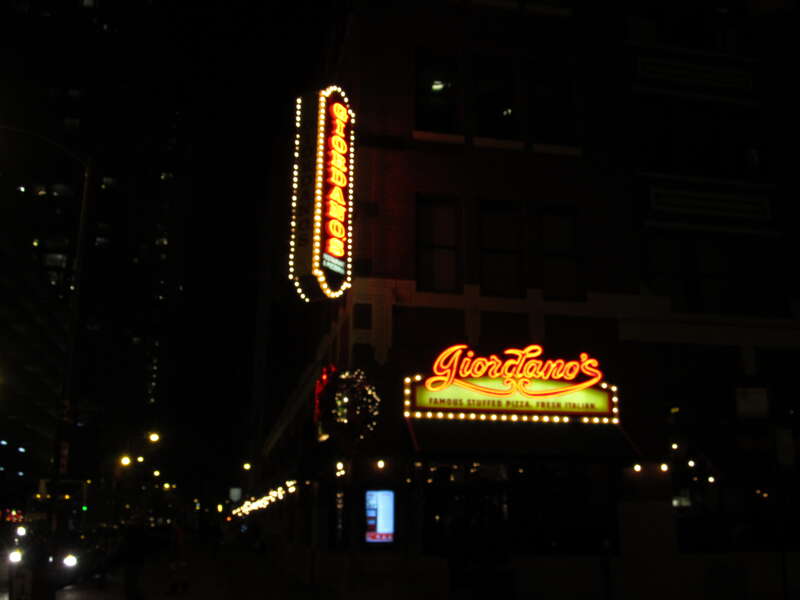 Giordano's is a pizzeria that specializes in Chicago-style stuffed pizza and is credited as a creator of the stuffed pizza. Giordano's is one of the most famous of Chicago's pizzerias, and its major competitors in the Chicago-style deep dish field