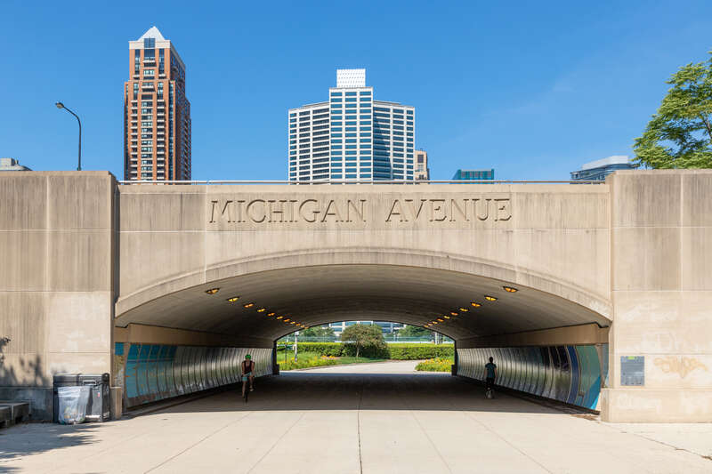 Underpass, Grant Park, Chicago, Illinois.