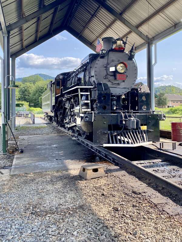 Great Smoky Mountains Railroad 1702 is an S160 class 2-8-0 &quot;Consolidation&quot; type steam locomotive built in September 1942 by the Baldwin Locomotive Works in Philadelphia, Pennsylvania, originally for the U.S. Army Transportation Corps during World War